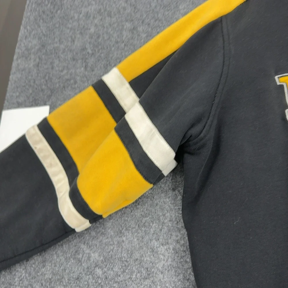 Boston Bruins GIII Jacket Mens L Black Cotton Full Zip Hooded Embroidered Hockey